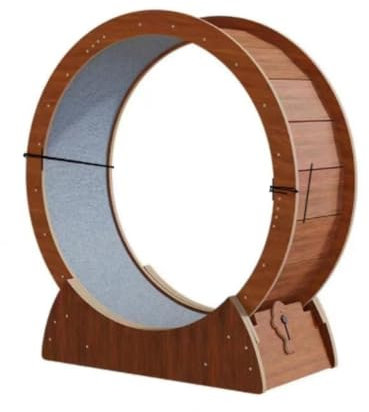 OZWYCY Katzenlaufrad Laufband for Katzen, leise, mit Faserplatte, Fitness-Laufrad for Katzen, Klettergerüst for Katzen, Laufband for Katzen Katzenlaufrad für den Lnnenbereich(L)