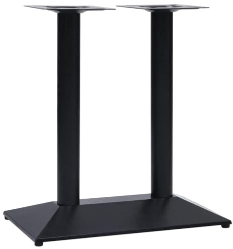 Generisch Bistrotisch-Gestell Schwarz 70x40x72 cm Gusseisen,jiangboyue-325438