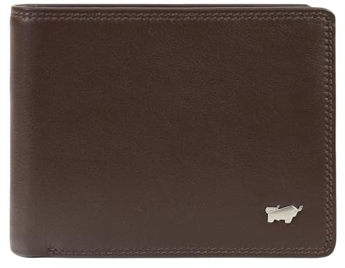 BRAUN BÜFFEL Portafoglio da uomo in vera pelle Golf 2.0 – Portafoglio da uomo – 8 scomparti per carte di credito + scomparto con cerniera, marrone, Taglia unica, Classico