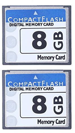Goufride 2X Professional Carte Mémoire Compact Flash 8 Go (Whiteandblue)