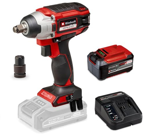 Einhell Professional Akku-Schlagschrauber IMPAXXO 18/230 Power X-Change (Li-Ion, 18 V, 230 Nm, Bürstenloser Motor, Lieferung inkl. 5,2 Ah Akku & Ladegerät)
