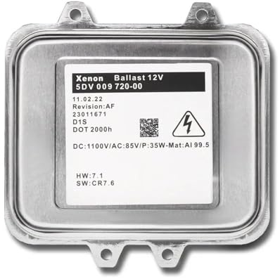 Xenon HID Ballast Compatible Avec Opel Pour Insignia 2008 2009 2010 2011 2012 2013 2014 Voiture Xenon H-ID Ballast De Phare Module D'unité De Commande De Phare 5DV00972000