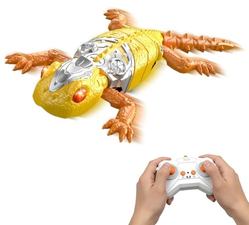 Générique Lézard Grimpeur de Mur | Robot Gecko Jouet De Farce Drôle - Robot Lézard RC Rechargeable Jouet - pour Garçons et Filles, Maison, Fête, Mur, Sol,
