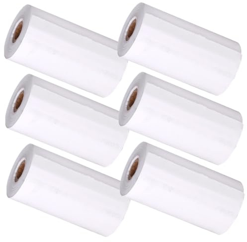SUPVOX 6 Rolls Thermal Printer Paper Roll Instant Camera Photo Printer Thermal Paper Refill Suitable for Instant Cameras