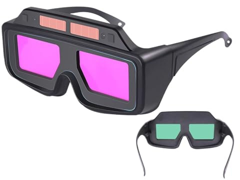 Lunettes de Soudage à Assombrissement Automatique | Protection UV teinte réglable enveloppante - Protection Oculaire par Lentilles de Soudage,Pour hommes et femmes, travail du métal, brasage, soudage
