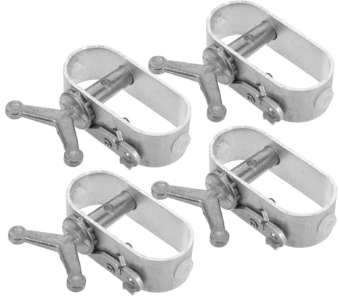 4pcs Heavy Duty Wire Tightener A3 Steel Silver Turnbuckle | Wire Tensioning for Outdoor DIY Project, Greenhouse Use, Keeps Wires Secure