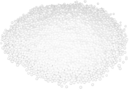 LALAFINA Mini Palline di Polistirolo Bianche Leggere e Facili da Riempire 3-5mm per Imbottitura Cuscini e Cuscini per Progetti Fai-da-Te a Casa