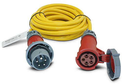 CEE-Verlängerungskabel 400V/16A IP67 AT-N07V3V3-F 5x2,5 mm² mit ST/KU 5-polig wasserdicht 25m