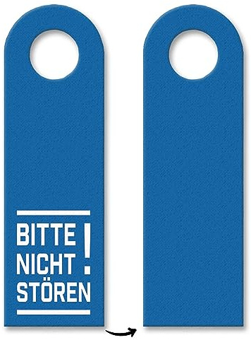 trendaffe - Bitte Nicht stören! Türhänger in Blau Bürotüre Zimmertüre Geschäft Privat Büro