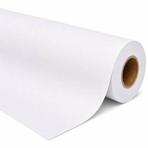 Premium Polyester Matte Canvas Roll, Quick Dry, Wide Format Inkjet Printer Compatible, Perfect for Fine Art, Photography, Giclée Printing, Archival Quality Prints. (24 x100' 200gsm Polyester)