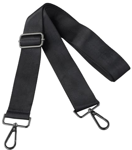 Anseom Universal Replacement Crossbody Bag Strap Changeable Shoulder Straps for Handbags Wide Purse Straps Adjustable Strap for Messenger Bags with Metal Swivel Hooks for Camera Duffle Laptop