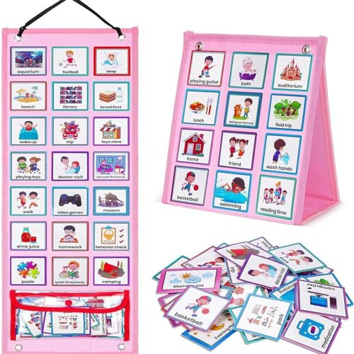 Visueller Zeitplan Kinder, Visueller Zeitplan Mit 70-Stück Routine Karten Für Kinder, Zeitplan Und Visuelles Diagramm Für Lernkalender, Kinder Visueller Stundenplan Für Zuhause, Schule