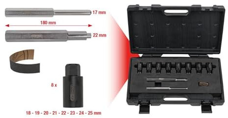 KS Tools Set per lo smontaggio del bloccaggio delle ruote, 10pz.