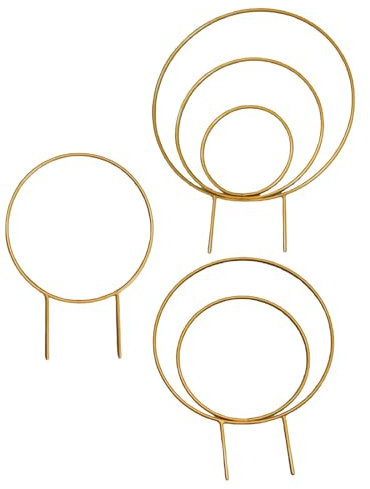 KAHDGSS 3pcs Tralicci da Pianta in Metallo Circolare per Arrampicarsi Traliccio Supporto Casa Interni Pianta Circolare in Vaso da Giardino