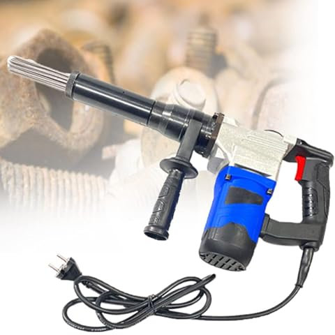 YYLHJW Pistola desoxidante de Aguja eléctrica, cinceles de Aguja de Mano de Grado Industrial de Alta Potencia de 1100 W para la extracción