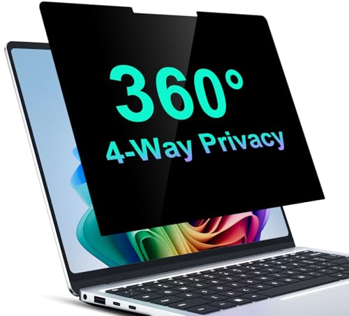 STARY Sichtschutz für Surface Laptop 7 13 Zoll (Modell: 2036 2107), Microsoft Surface Laptop Blickschutzfolie, Filter, rundum Anti-Peeping, Blaulicht-Blendung, Displayschutzfolie mit Webcam-Abdeckung