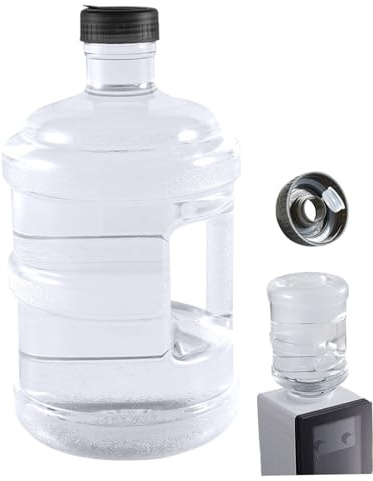 HDBHSBE Water Containers Leakproof 2 Gallon Water Jug Clear Camping Jug Camping Container Reusable Storage with Handle for Outdoor, Party 1 Gallon