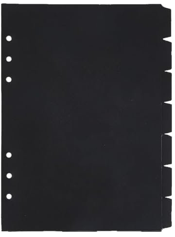 JYNVO A5-Ordner und Trennblätter, Kunststoff, 7 Stück