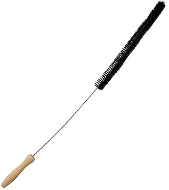 Cabilock Cepillo Flexible para Limpieza de Ventilación y Secadora con Mango de Madera Antideslizante Cerdas Gruesas y Inoxidable para Eliminar Polvo y Pelusa Electrodomésticos