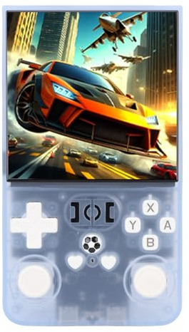 banapoy Console de Jeu Rétro Handheld, écran de 4 Pouces Console de Jeu Rétro Portable Construit en 60+ émulateurs, Pocket Classic Video Gaming Player Mini pour Le Voyage (Blue)