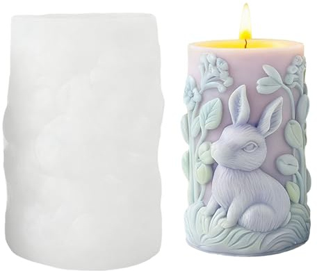 Silikonform Ostern Kerzen, DIY Kerzenformen Silikon Ostern, Silikonformen Gießformen Ostern, Gießformen Silikon Für Kerzen Osterdeko (C)