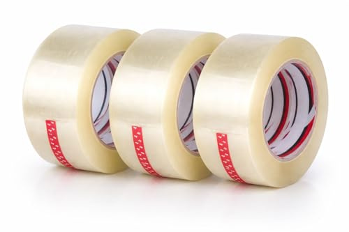 Genérico Cinta Adhesiva Transparente para Embalaje, 4.8 cm x 200 m, Pack de 6 Rollos