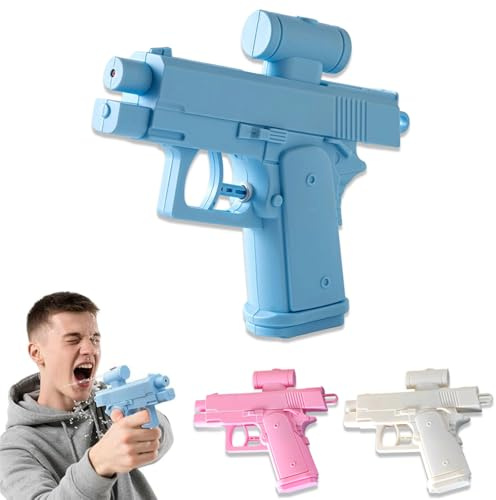 NiceNaiils 3 STK Streich-Wasserpistole, Prank Artikel Gun, Zwanghafte Zweiwege-Wasserpistole, Prank Kleine Spritzpistole, Witzige Lustige Geschenke, Kniffliges Spielzeug