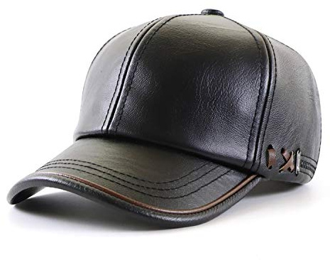 Ueither Uomo Cappellini da Baseball Classic Polo Cappelli PU Pelle Regolabili Baseball Berretti