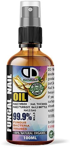 100ml Dropper Spray – 100% Natural Anti-Fungal Nail Treatment for Toenails – Extra Strong Nail Strengthener for Damaged Nails, Repair & Healing