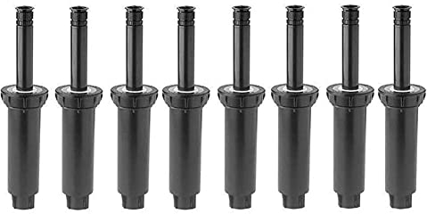 Tyatocepy 8 Piezas de Aspersor Emergente Profesional Distancia de PulverizacióN Ajustable en 3-6 M para Riego por AspersióN de Pastizales/JardíN/CéSped