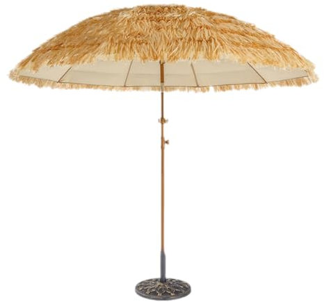 Xalteafe Parasols D'ExtéRieur en Paille ImperméAble,Parasols en Paille De Chaume,Parasols Tiki en Chaume,Parasols,Inclinable,Convient pour Les Jardins,Les Plages,Les Restaurants Terrasse