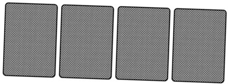 Mikinona 4 Stück-Pack Magnetische Sichtschutzfolie 38x46cm Aus Robustem Material Für Autofenster Uv Schutz Hitzereduzierung Blickdicht Für Babys Privatsphäre