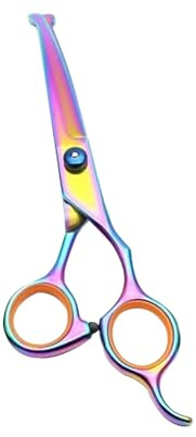 Dog Grooming Scissors Stainless Steel Pet Curved Shears Cutting Trimming Scissors with Round Tip for Grooming Dogs Cats