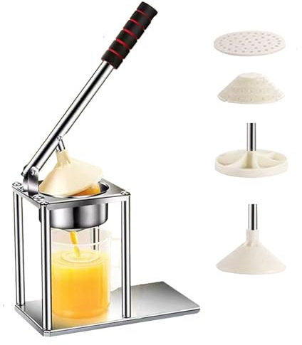 Exprimidor manual de cítricos - Exprimidor manual para extracción de frescos | Prensa de calidad profesional con palanca de metal reforzada y mango ergonómico para naranja, limón, granada, pomelo y li