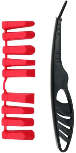 Sulxyi Caulk Scraper, 9 in 1 Ergonomic Putty Removal Spatula, Grout Remover Tool, for Tile Floor Sink Joint Bathroom Cleaning