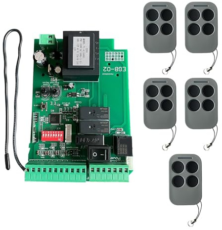 Generisch Placa de circuito inteligente con diseño impermeable, múltiples funciones de protección de seguridad y fácil instalación para abridor de puertas correderas, placa de control del motor de