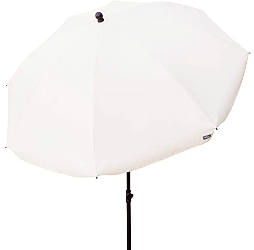 Aktive 85303 Ombrellone da Giardino con Filtro Solare, Beige, diametro 240 cm