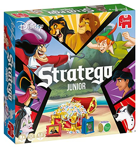Jumbo Spiele Stratego Junior Disney – Der Spieleklassiker als Familienspiel mit den beliebtesten Disney-Charakteren – Spiel ab 4 Jahren für Kinder
