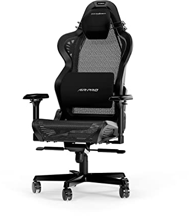 DXRacer (das Orginal) Air R1S Gaming Stuhl, Mesh, Schwarz-schwarz, 200 cm
