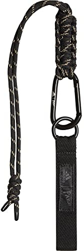 adidas Unisex Keychain Parley Ocean Plastic Lanyard, Black/Black/Savannah/Grey, HG8080, NS