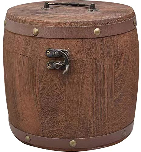 Wudaizhi Wooden Tea Canister Chinese Tea Caddy Tea Box Food Storage Canister Container for Coffee Bean Sugar Tea Spice Nuts