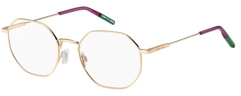 Tommy Hilfiger Rund Metall Brillen in Gold Copper für Herren, Brille mit Sehstärke, optional mit Sonnenbrillen tönung oder Blaulichtfilter (Modell TJ 0096)