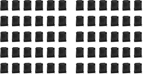 mammals 60X Kabelhalter Kabelclip Kabelklemme Selbstklebend Schwarz