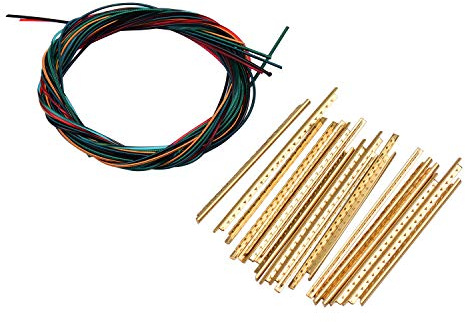 COMETX Klassikgitarrensaiten 6 Stück Bunte Nylon Klassikgitarrensaiten mit 21 Stück 2,2 mm Breite für klassische Gitarrensaiten Saiten Klassikgitarre Fret Saitensatz Satz Ersatz