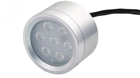 Uplighting indoor,uplight for piante indoor,lampada antideflagrante impermeabile da 24V,testa della lampada rotonda in lega di alluminio montata su filettatura a vite da,faretti for torni a luce fissa