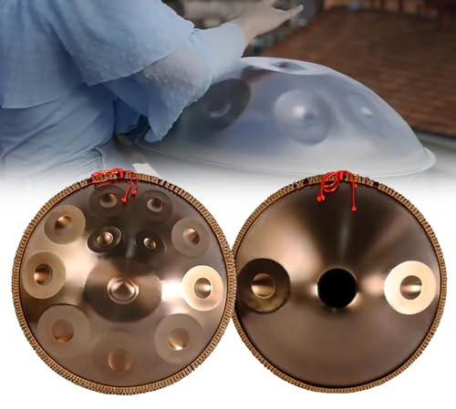 22-Zoll-Handpan-Trommel, 14 Noten 440-Hz-Stahlzungentrommel, professionelles Schlaginstrument, für professionelle Leistung für Erwachsene