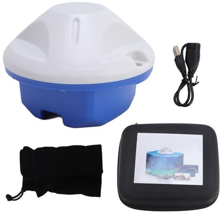 Drahtloser Sonarfischfinder, IP68 Water Proof Bt Sonar Fish Finder mit 90 ° -Detektion und 131,2 Fuß Tiefe, Tragbarer 2000mah Fischfinder für Angler