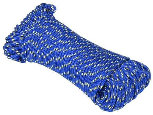 Homgoday Corde pour bateau bleue 3 mm 500 m en polypropylène, décoration de corde nautique, corde de travail, corde multifonction pour activités de plein air, corde nautique, corde multi-usage
