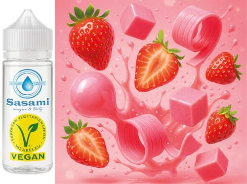 Chicle - Huba fresa aroma concentrado - Vegano - Sasami - 100ml