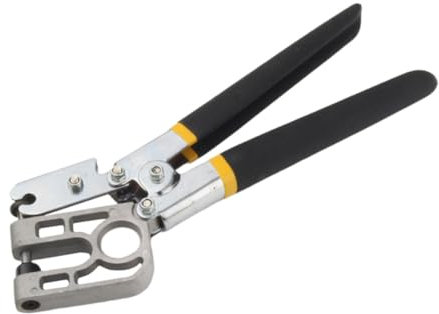 POPETPOP Alicate Profesional Para Crimpar y Punzonar Acero Tenaza Ergonómica Antideslizante De Mano Única Para Fijación De Perfiles Metálicos y Placas De Herramienta Resistente Para Cierre